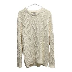 GAP Off-White Cable Knit Sweater Men’s Medium